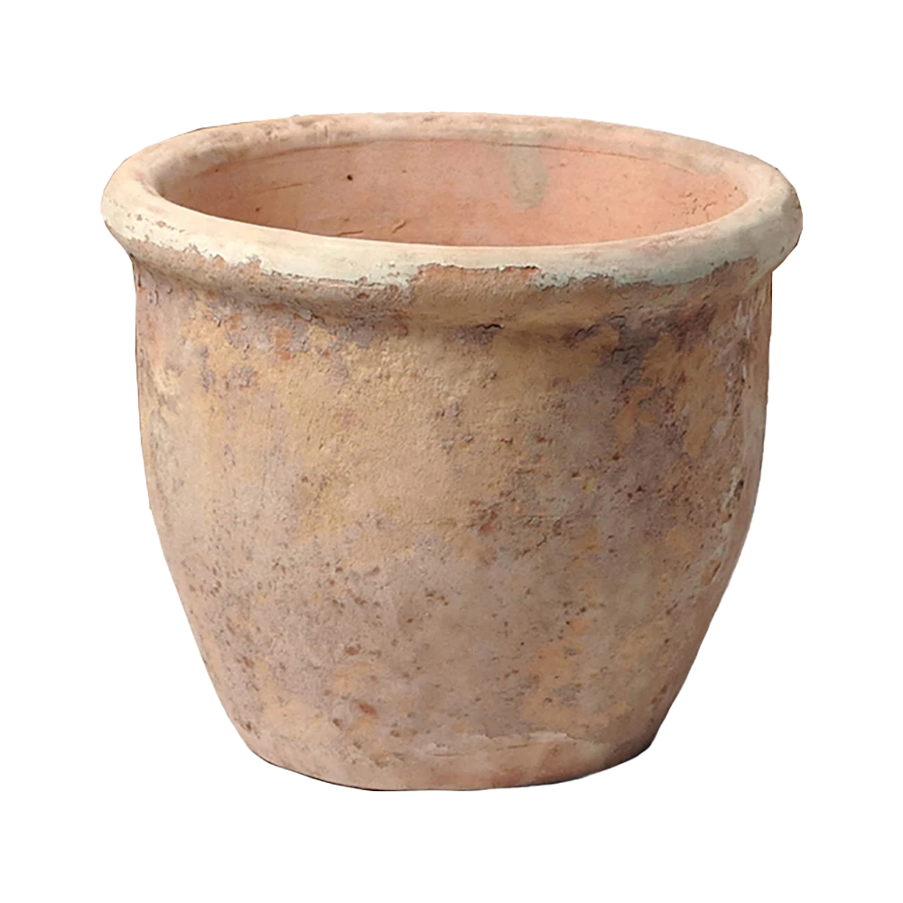 Bloempot Aged Hp001 - D50 X H39cm - Oranje