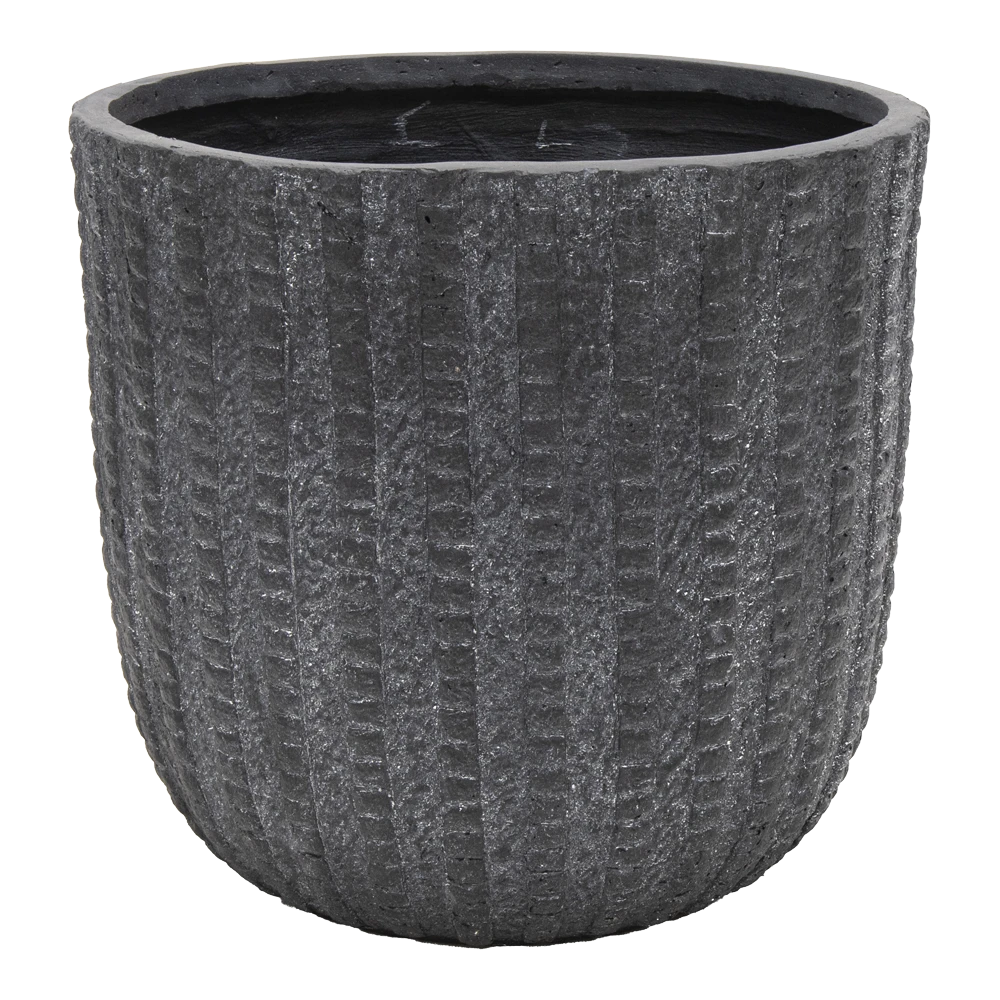 Bloempot Arkansas Egg - D55 X H51cm - Donkergrijs