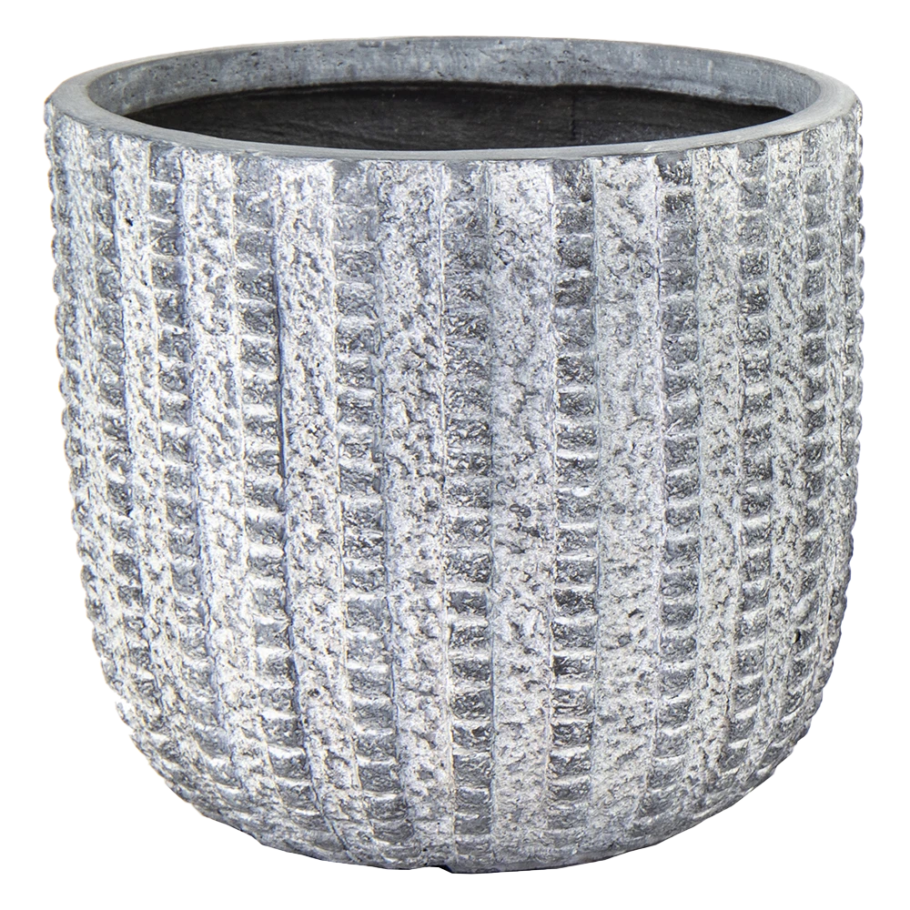 Bloempot Arkansas Egg Washed - D55 X H51cm - Lichtgrijs