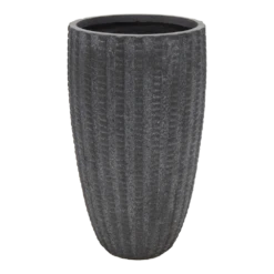 Bloempot Arkansas High Vase - D34 X H66cm - Donkergrijs