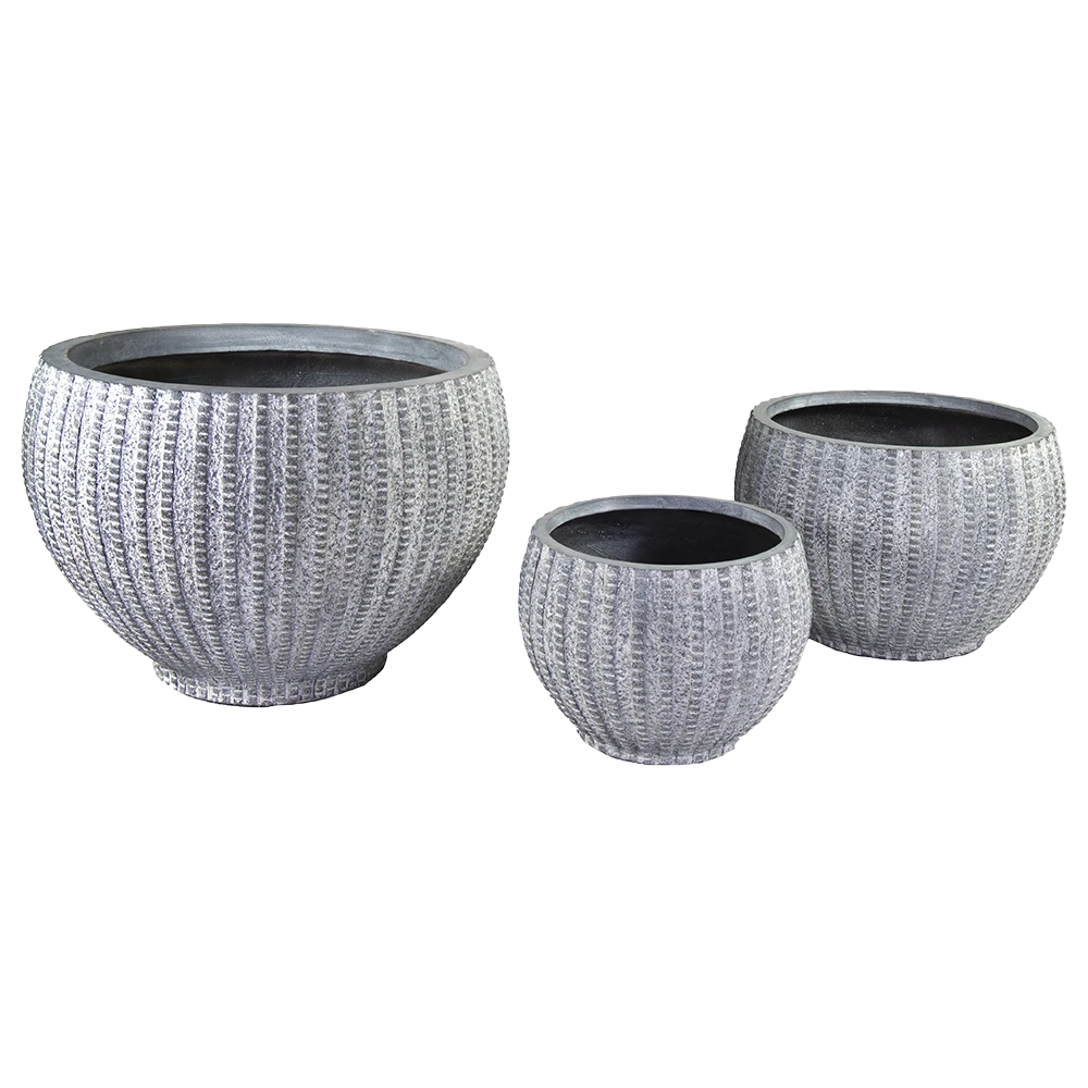 Bloempot Arkansas Monika 1 Washed - D110 X H76cm - Lichtgrijs - Afbeelding 2