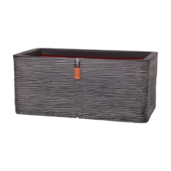 Capi Plantenbak Rechthoek Nature Rib NL - L73 X B39 X H32cm - Antraciet