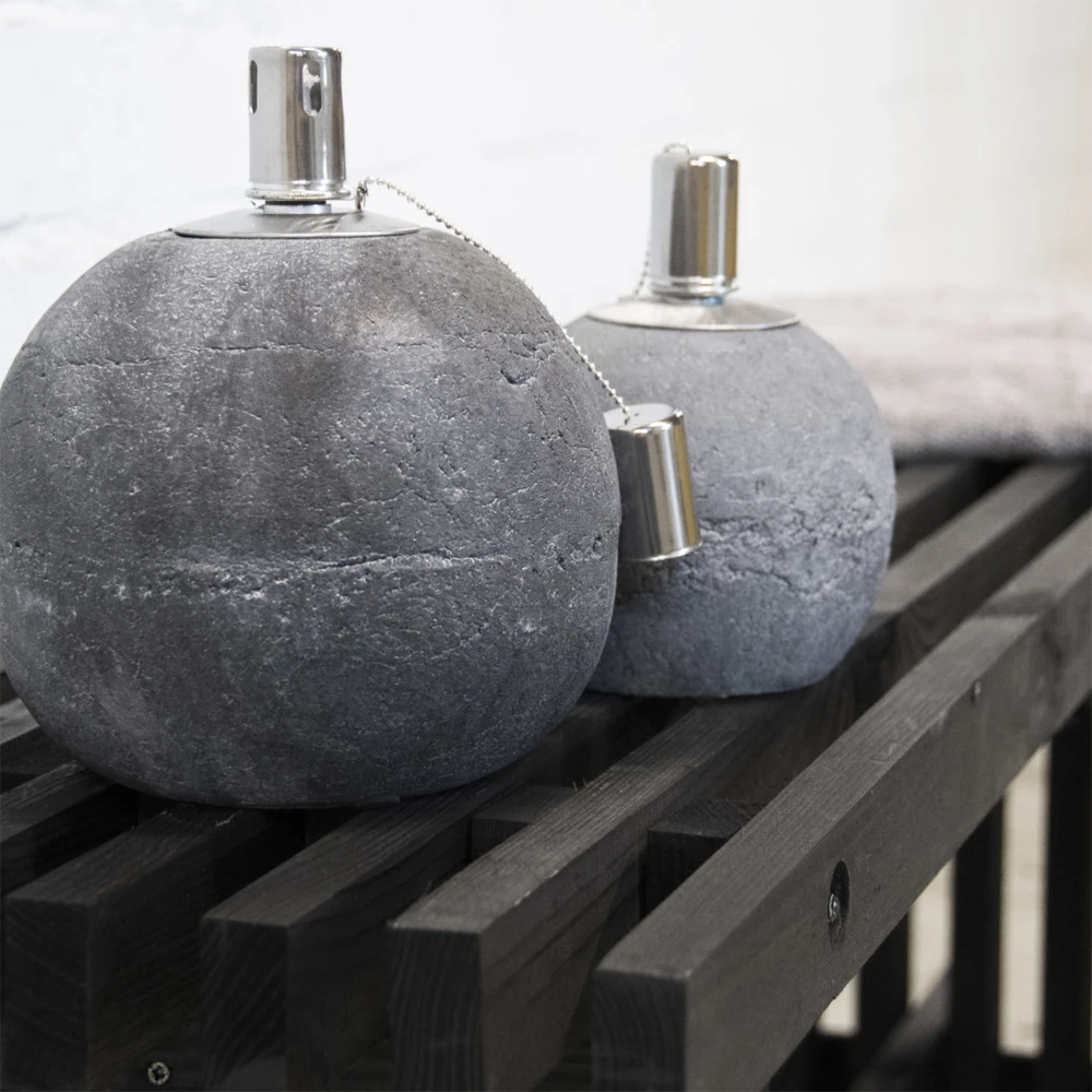 Betonnen Olielamp L - Fancy Flames - Afbeelding 3