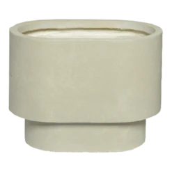 Bloempot Alexis Ovaal - L32 X B20 X H24cm - Beige