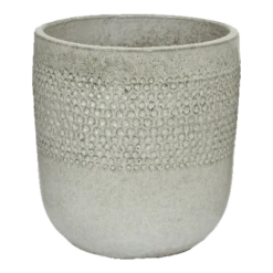 Bloempot Collin - D33 X H34cm - Wit