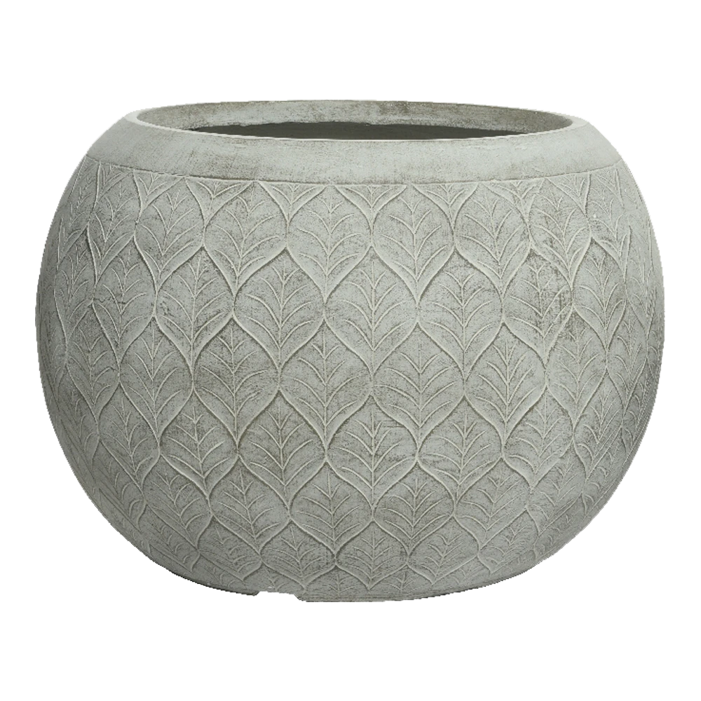 Bloempot Ella - D55 X H38cm - Lichtgrijs