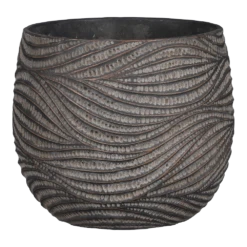 Bloempot Hendrick - D21,5 X H19cm - Bruin