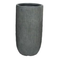 Bloempot James Hoog - D34 X H63,5cm - Grijs