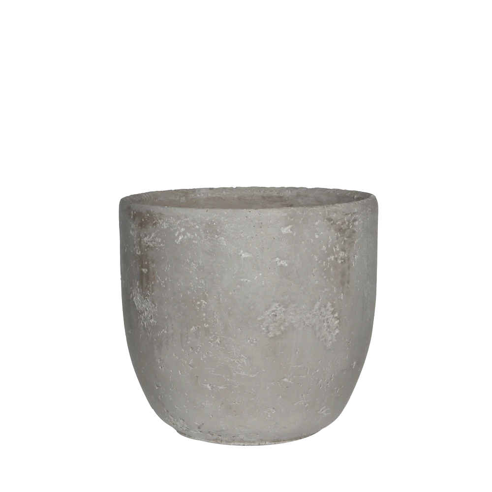 Bloempot Jimmy Rond - H18 X D19cm - Lichtgrijs