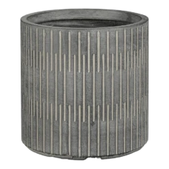 Bloempot Oslo - D37 X H36,5cm - Zwart-grijs