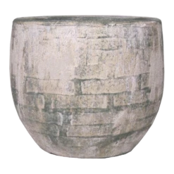 Bloempot Steef - D59 X H54cm - Creme Groen