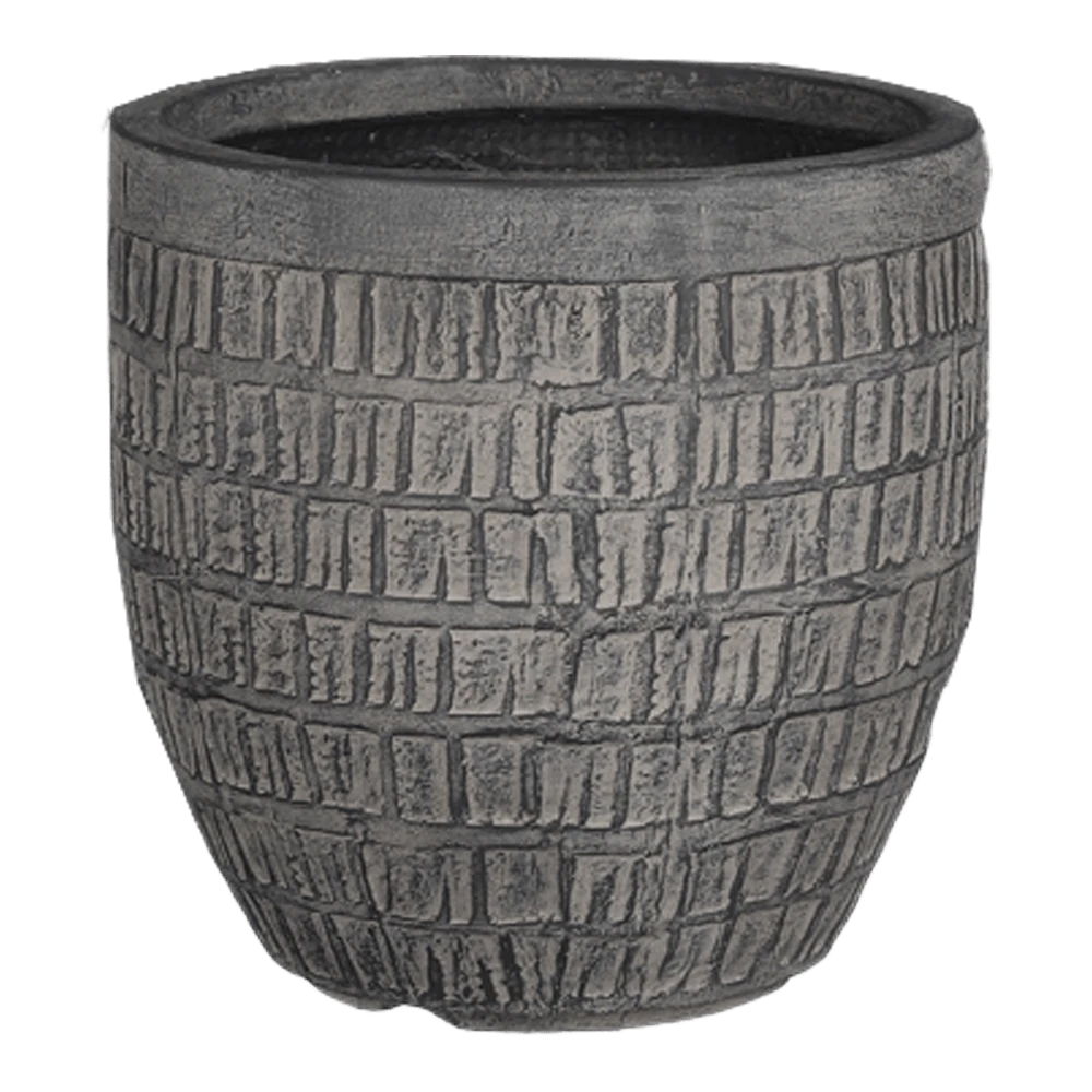 Bloempot Tallinn - D44,5 X H44cm - Zwart-grijs - Afbeelding 2