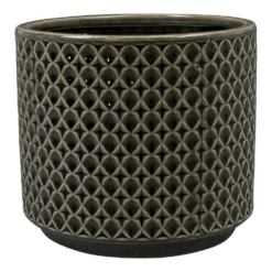 Bloempot Thies - D17 X H15cm - Antraciet