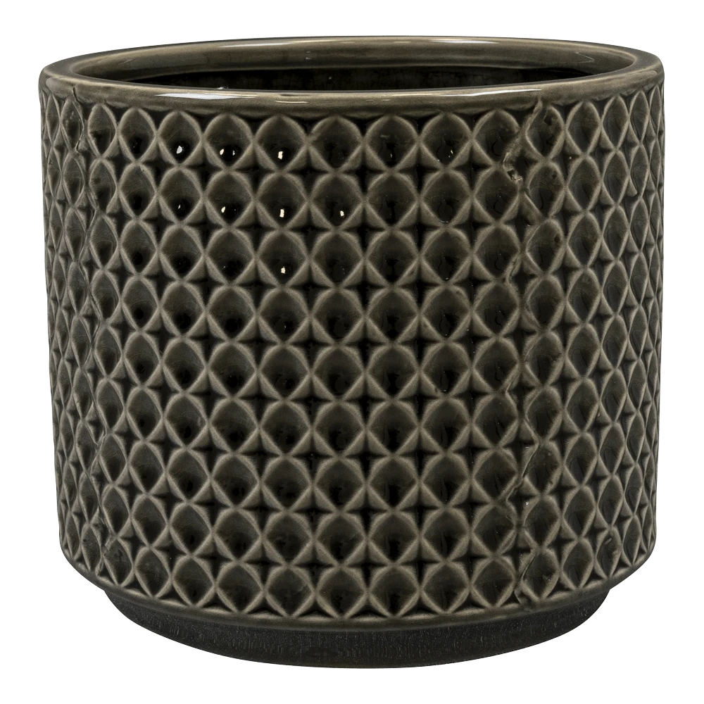 Bloempot Thies - D17 X H15cm - Antraciet