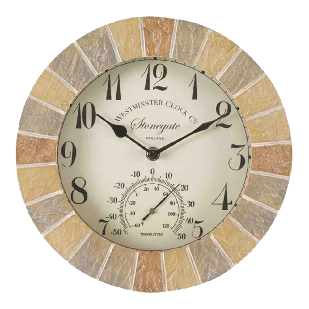 Buitenklok Stonegate - 2in1 - 25cm