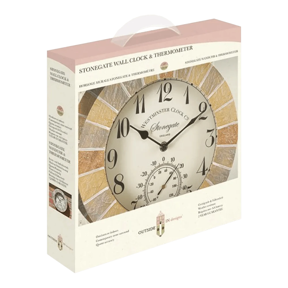 Buitenklok Stonegate - 2in1 - 25cm - Afbeelding 2