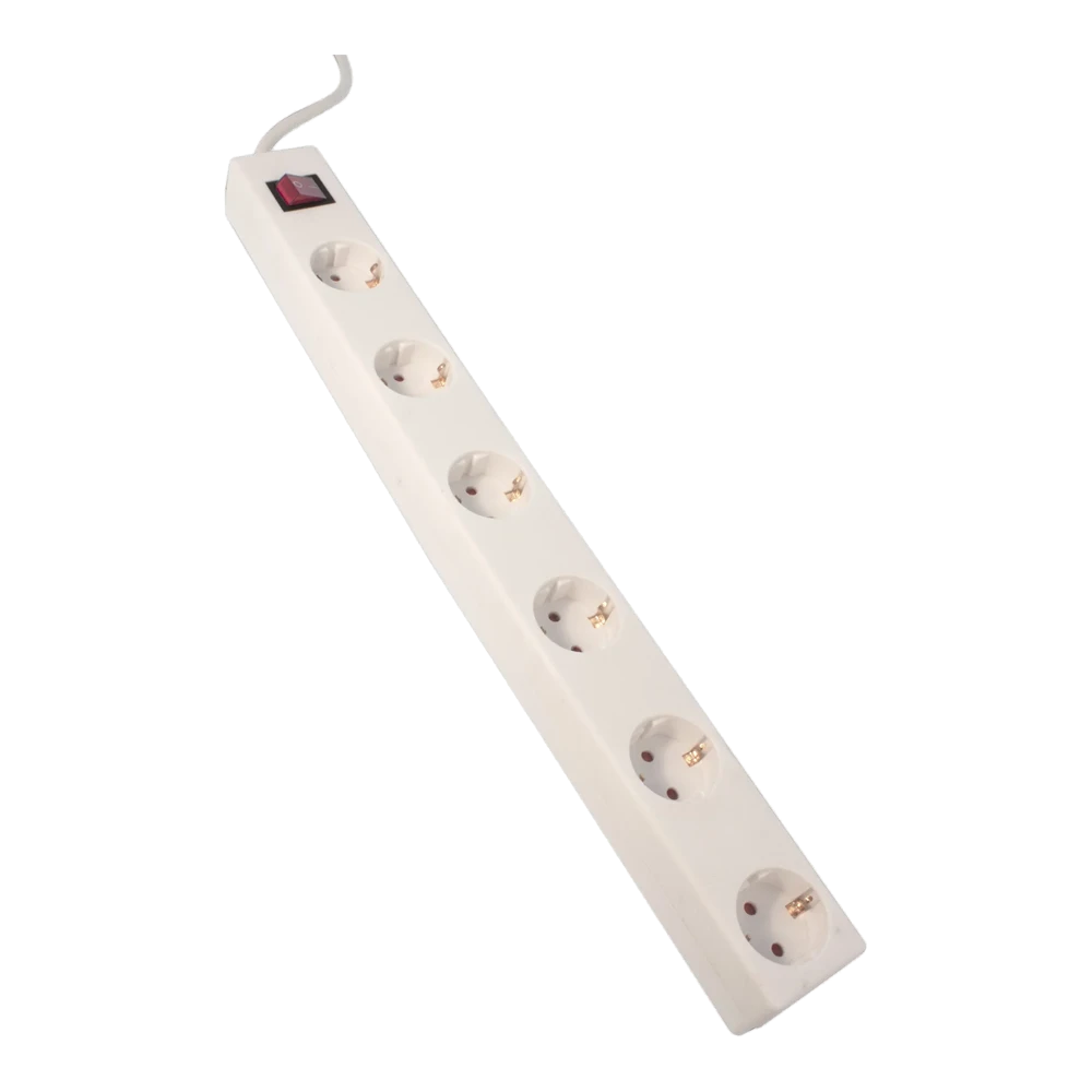 Calex Tafelcontactdoos 6 Stopcontacten En Schakelaar Met 1.4m Snoer