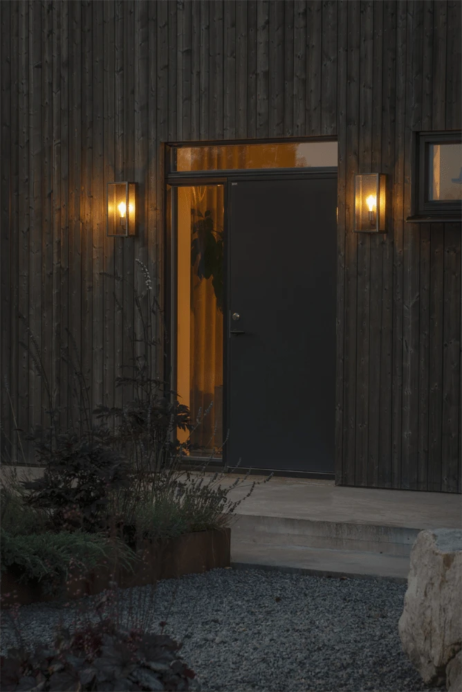 Konstsmide Carpi 230V Wandlamp Flush E27, 20.5x40cm, Transparant Glas, Max 60W - Afbeelding 4