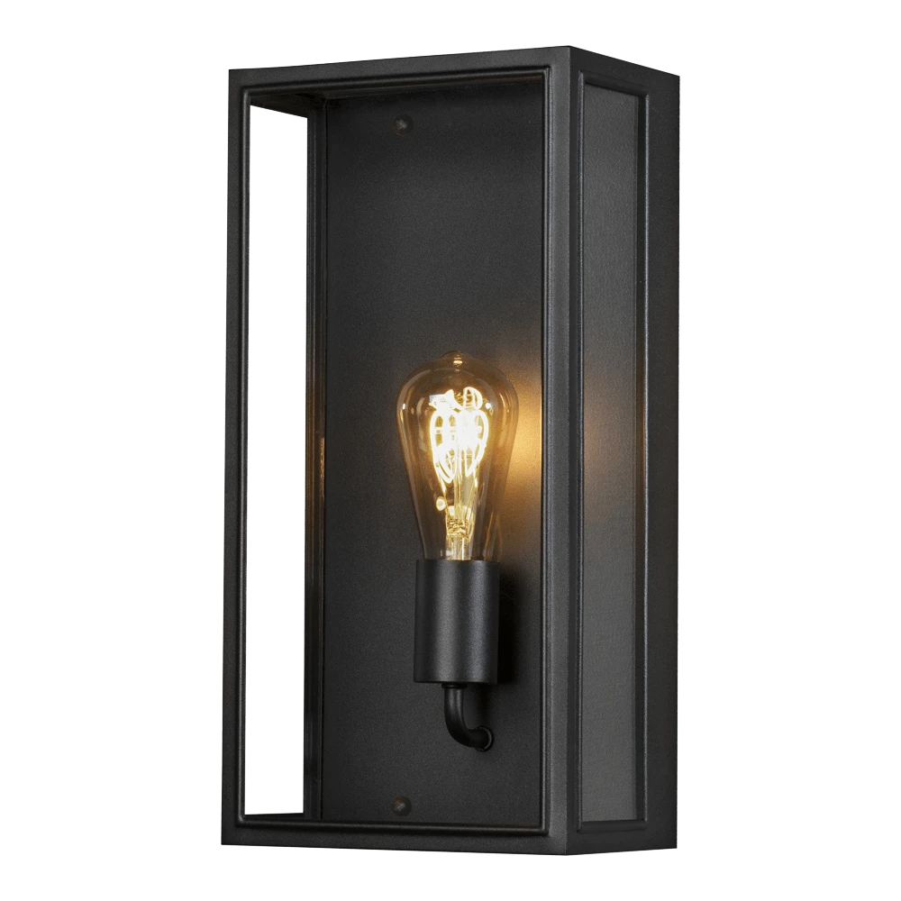 Konstsmide Carpi 230V Wandlamp Flush E27, 20.5x40cm, Transparant Glas, Max 60W - Afbeelding 5