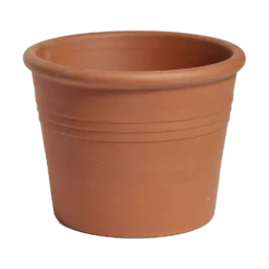 Bloempot Cillindro Bordato - D33 X H25cm - Oranje