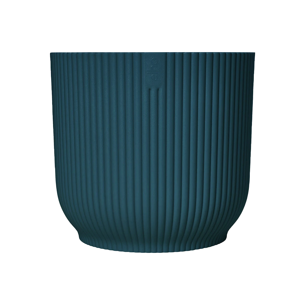 Bloempot Elho Vibes Fold Rond - D22 X H20cm - Diepblauw - Afbeelding 4