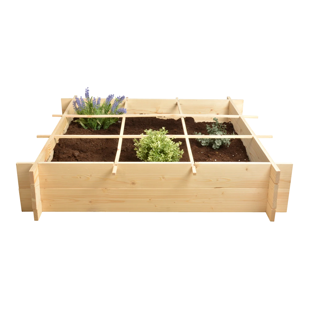 Esschert's Garden - Houten Vierkante Meter Tuin