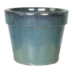 Bloempot Glazed Basic Celadon - D38 X H30cm - Blauw
