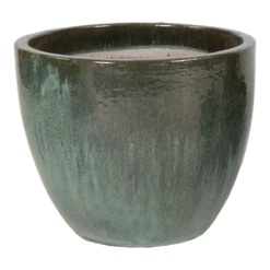 Bloempot Glazed Egg - D38 X H32cm - Groen