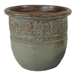 Bloempot Glazed Off Hp001 - D38 X H34cm - Groen