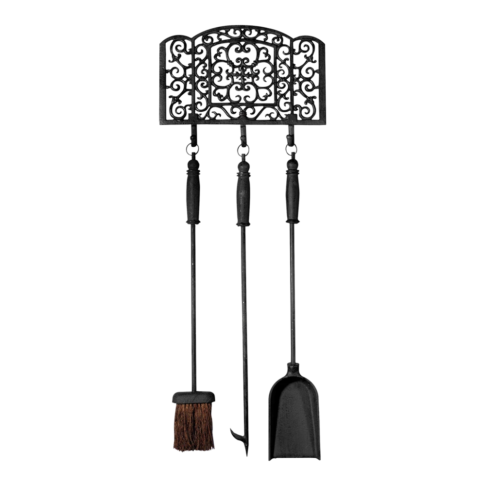 Haardgereedschapset - Zwart - Fancy Flames