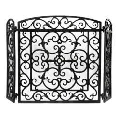 Haardscherm - Zwart - Fancy Flames