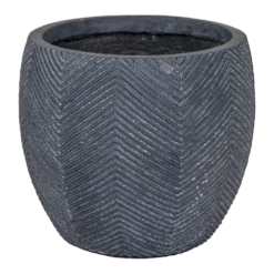 Bloempot Iowa Bullet - D32 X H28.5cm - Donkergrijs