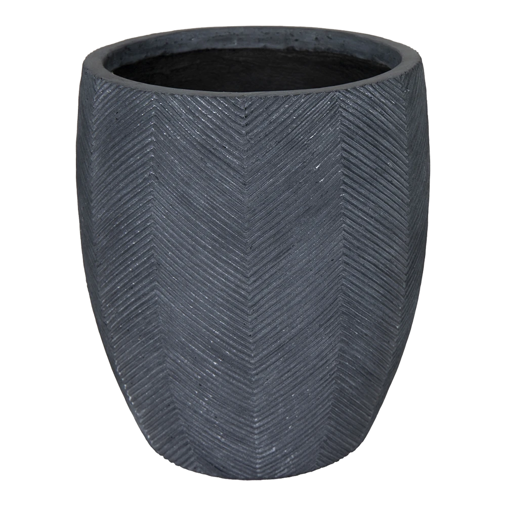 Bloempot Iowa BulletHigh - D34 X H38cm - Donkergrijs