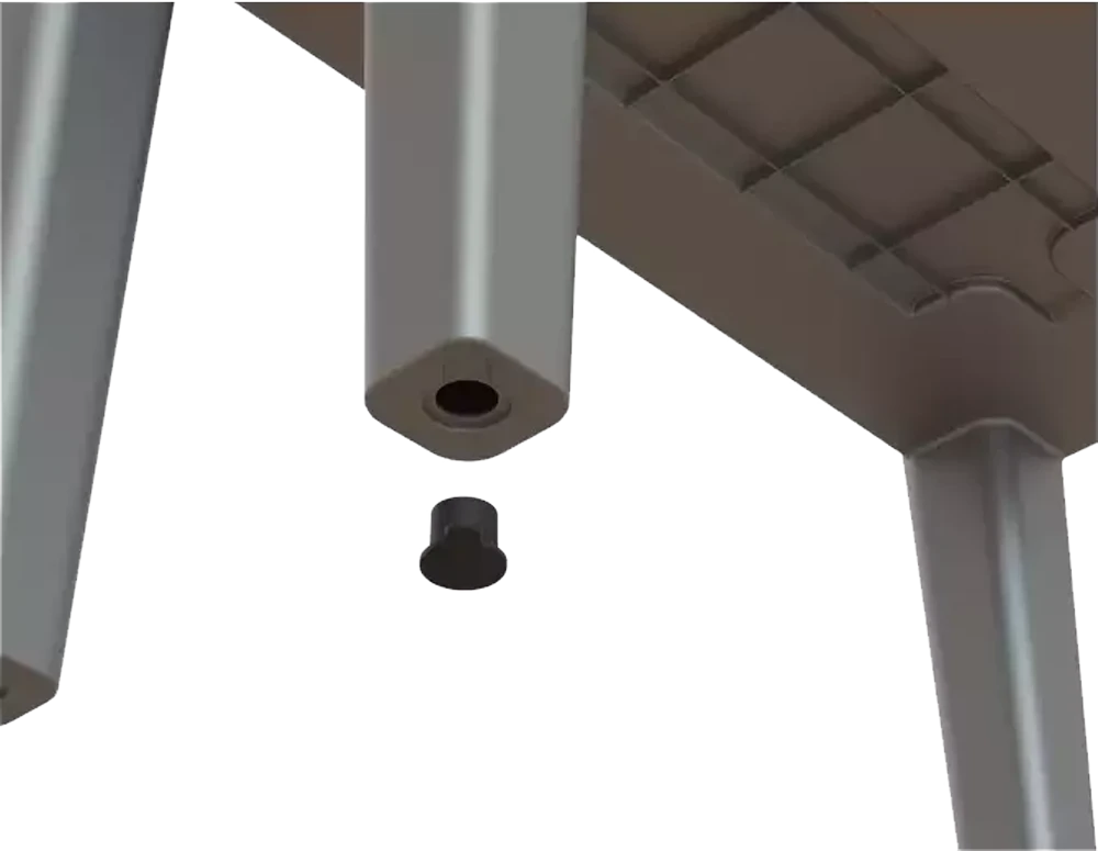 Kweektafel Venezia - Met Deksel - 80x39x69cm - Antraciet - Afbeelding 4