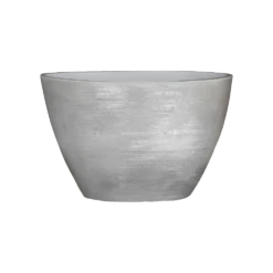 Bloempot Lester Ovaal - L30 X B17 X H19cm - Lichtgrijs