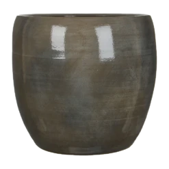Bloempot Lester - D38 X H35cm - Donkergrijs