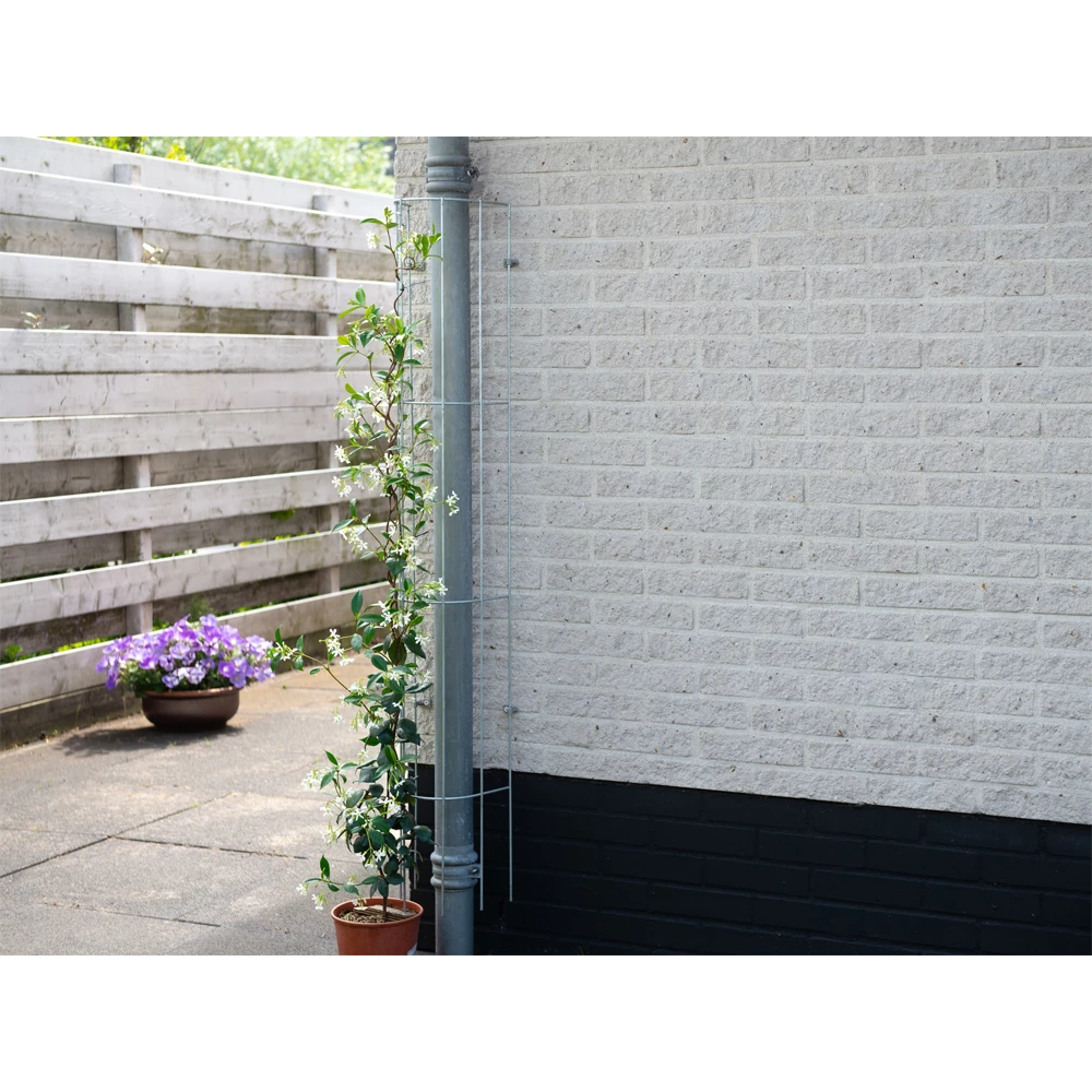 Nature - Metalen Geplastificeerd Regenpijpklimrek Groen H145cm - Afbeelding 3