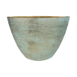 Bloempot Ryan Ovaal - L46 X B18 X H35cm - Shiny Blue