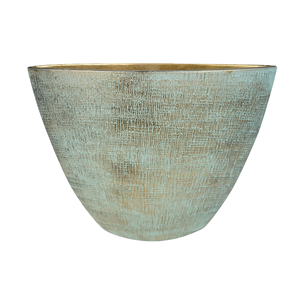 Bloempot Ryan Ovaal - L46 X B18 X H35cm - Shiny Blue