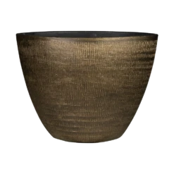 Bloempot Ryan Ovaal - L33 X B16 X H25cm - Shiny Gold