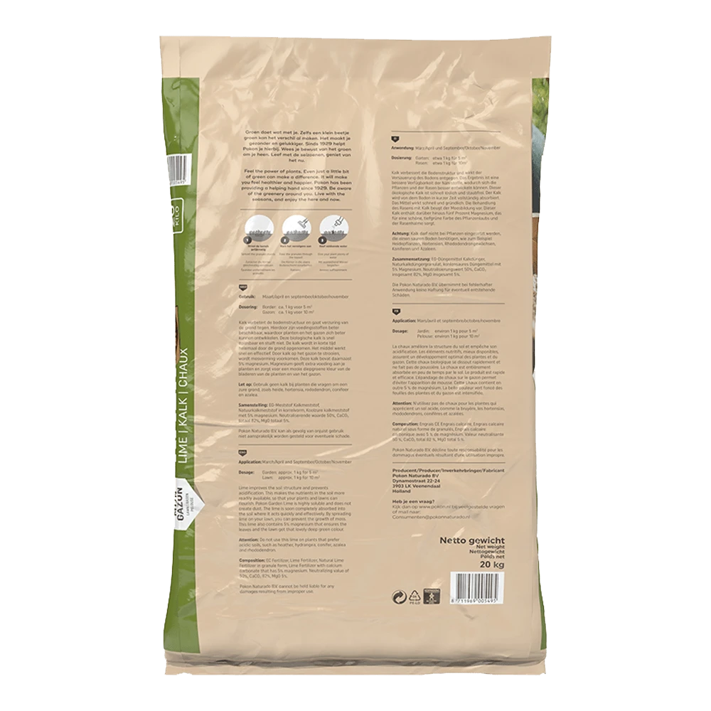 Pokon Bio Kalk 20kg Voor 200mu00b2 - Gazonkalk - Afbeelding 2
