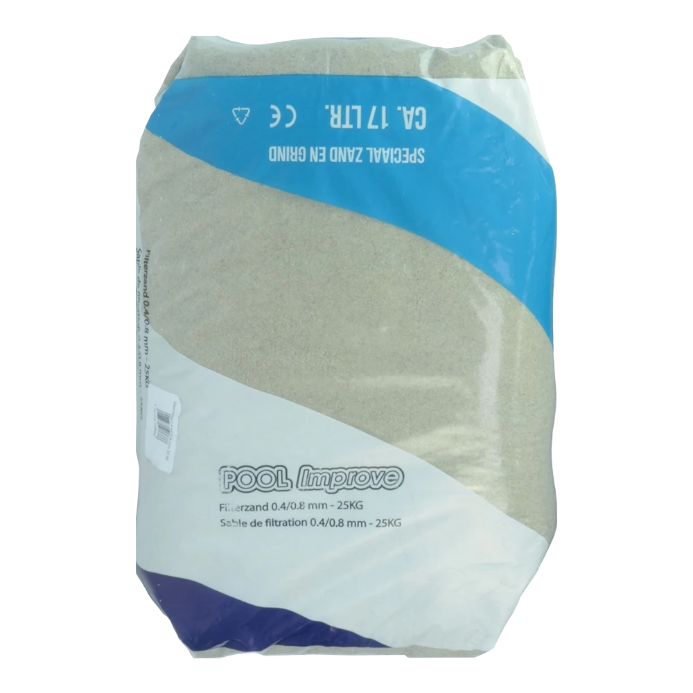 Pool Improve Filterzand 0,4 Tot 0,8 Mm - 25kg