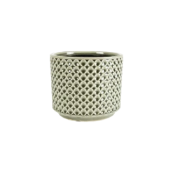 Bloempot Thies - D17 X H15cm - Olijf Groen