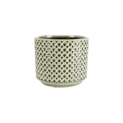 Bloempot Thies - D19 X H17cm - Olijf Groen