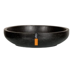 Capi Plantenschaal Lux Terrazo - D37 X H9cm - Zwart
