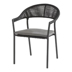 Sienna Dining Stoel - Grijs - Incl. Kussen