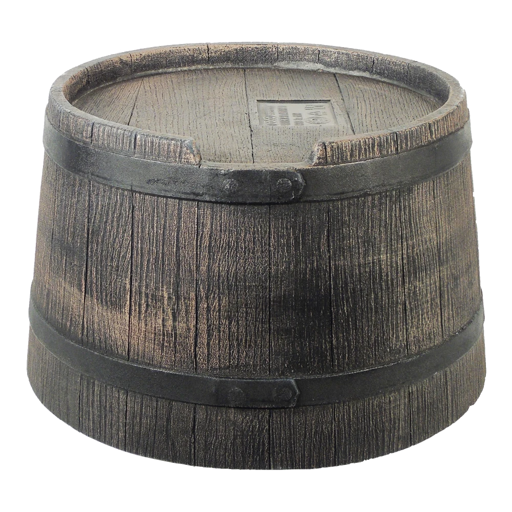 Standaard Voor Nature Regenton 120L Met Houtlook - H30,5xu00d858cm - Nature