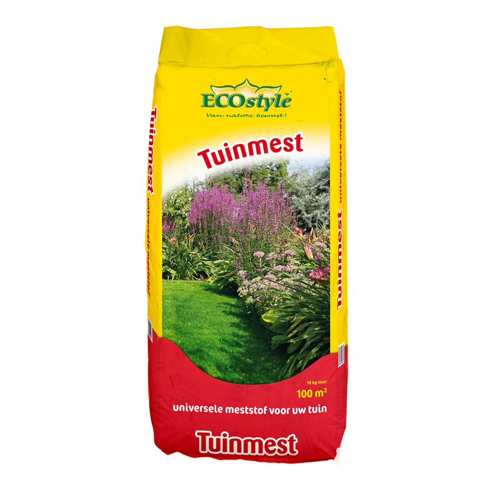 EcoStyle Tuinmest 10kg - Tuinplanten Voeding, Gazonmeststof