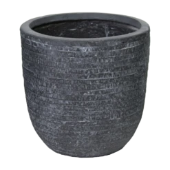 Bloempot Utah Egg - D55 X H51cm - Donkergrijs