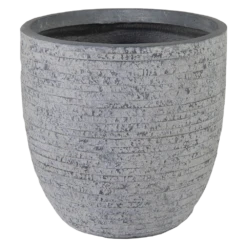 Bloempot Utah Egg Washed - D34 X H33cm - Grijs